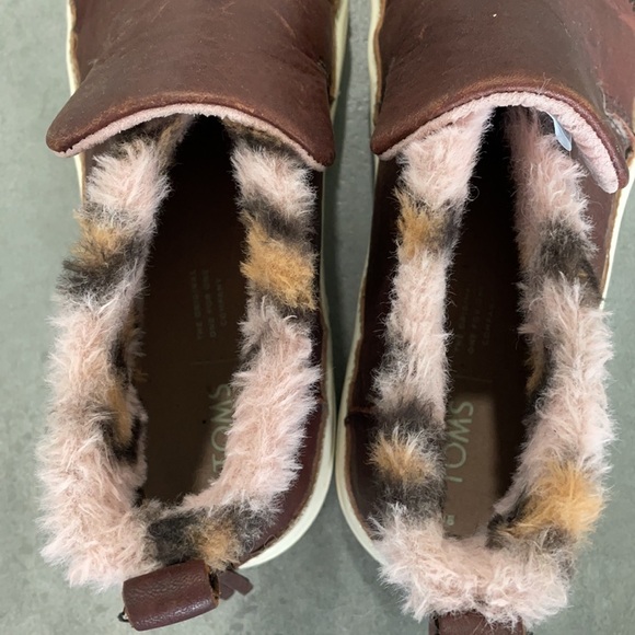 Toms Faux Leo Fur Paxton Slip-Ons Size 8 - Picture 11 of 13
